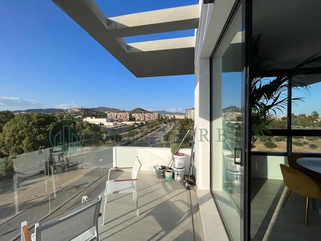 Terraza de Ático de alquiler en Málaga con Aire acondicionado, Terraza y Piscina
