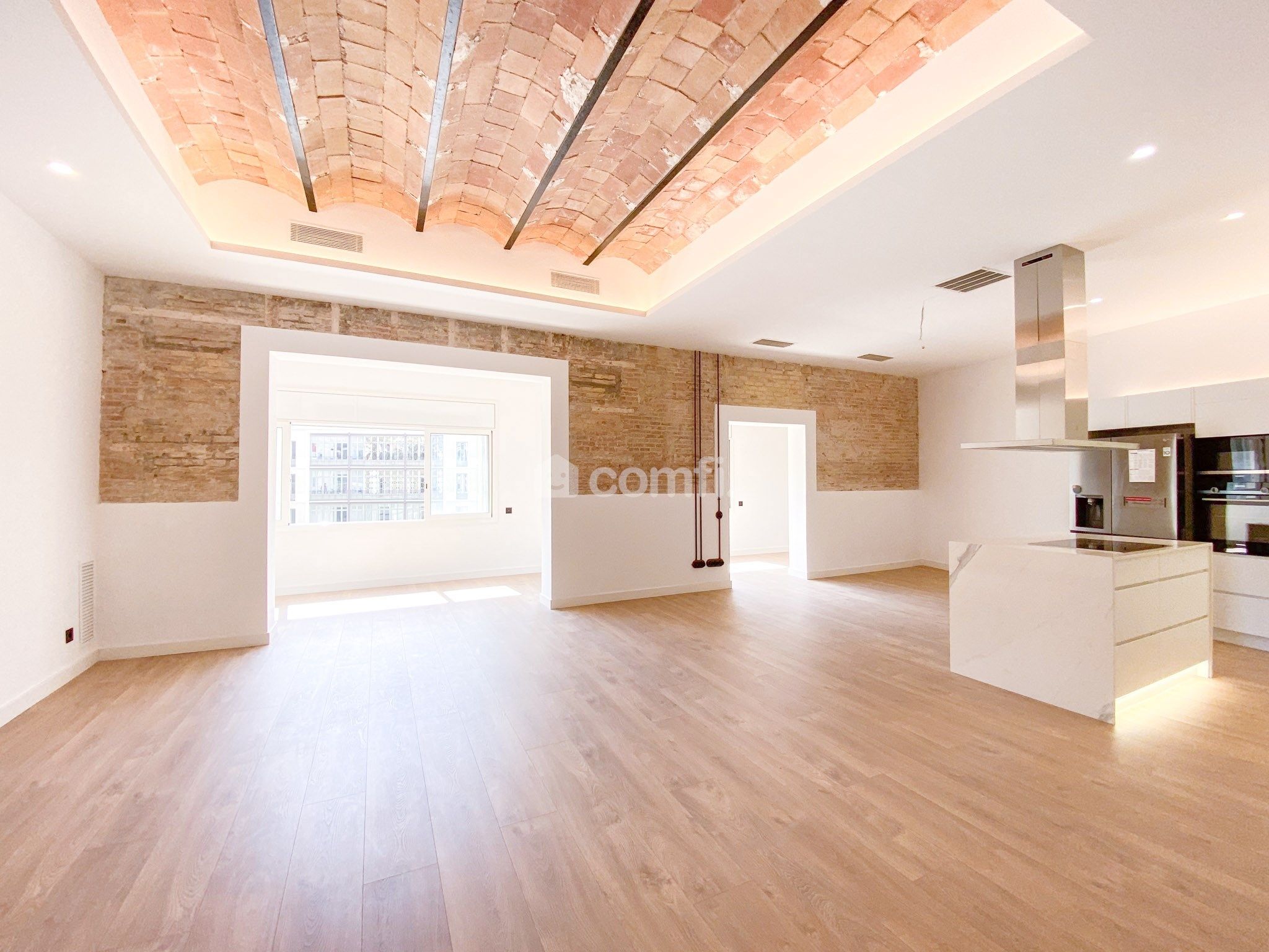 Living room of Flat for sale in  Barcelona Capital  with Air Conditioner, Heating and Terrace