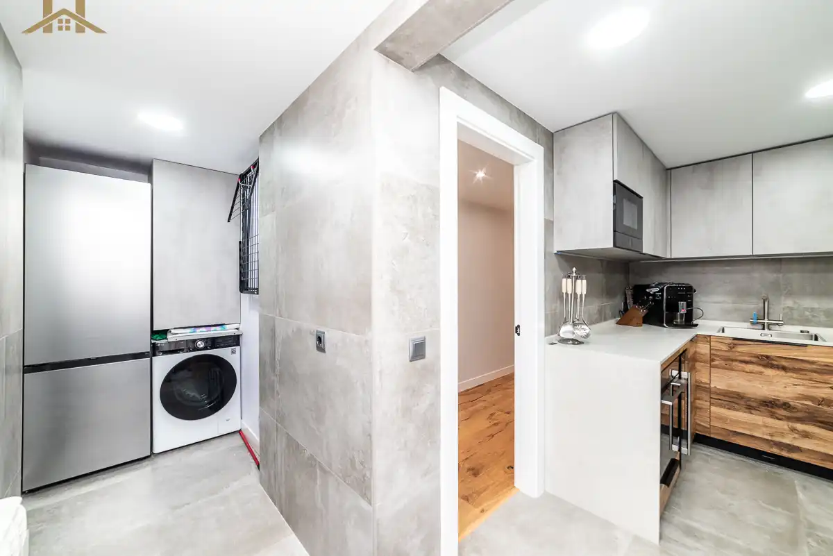 Cocina de Dúplex en venta en Leganés con Aire acondicionado, Calefacción y Jardín privado