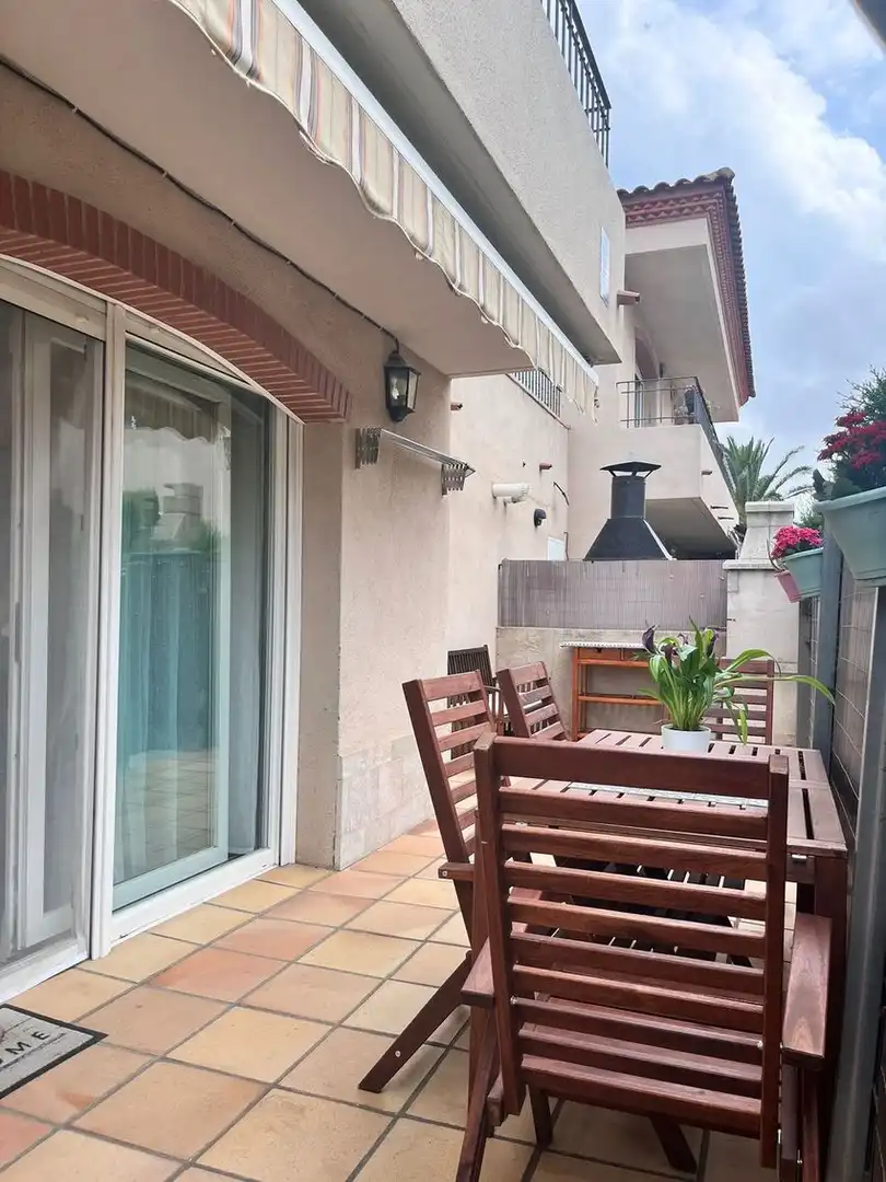 Terrasse von Haus oder Chalet zum Verkauf in Mont-roig del Camp mit Abstellraum und Gemeinschaftspool