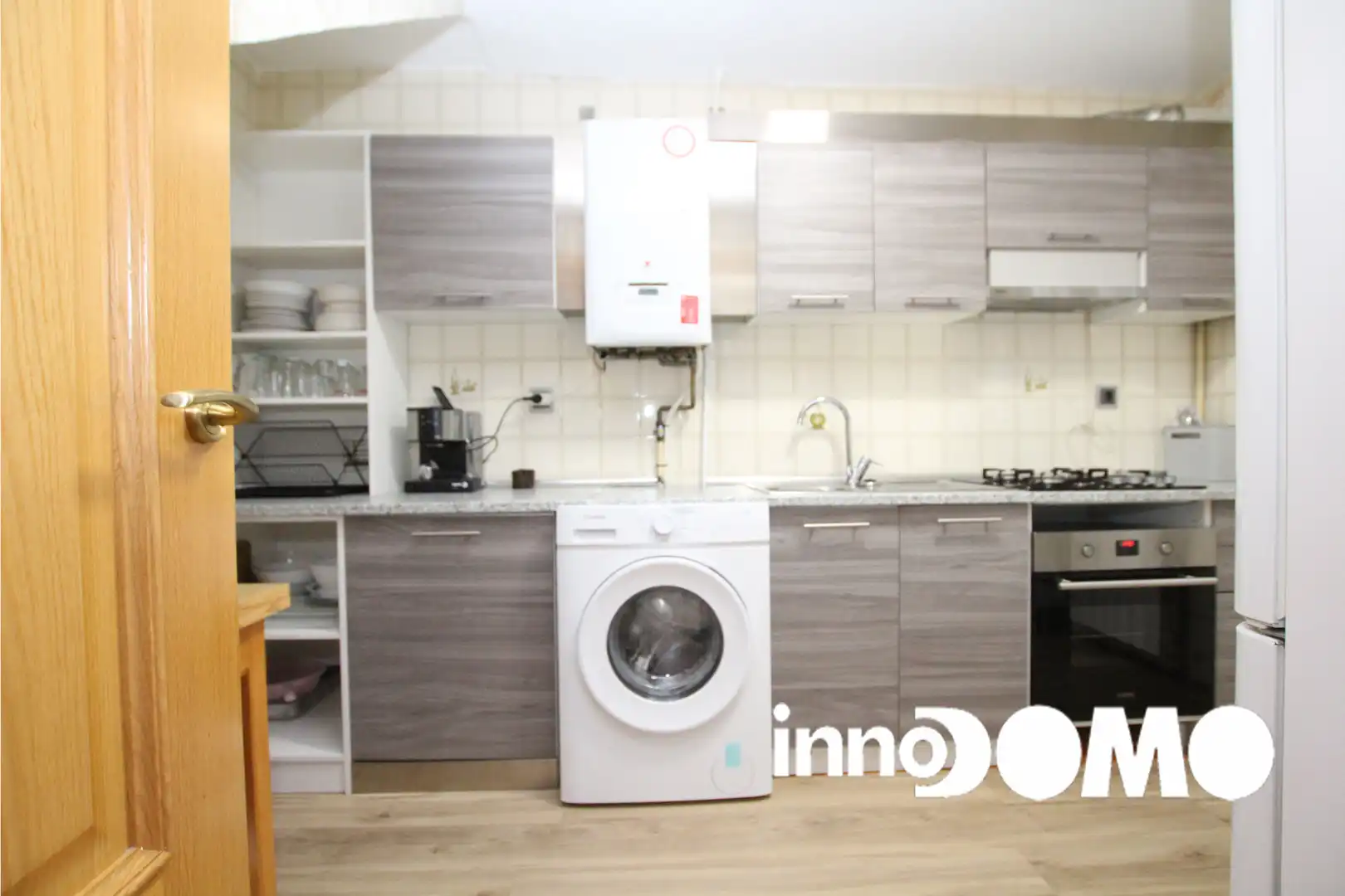 Cuina de Casa o xalet per a compartir en Getafe amb Aire condicionat, Calefacció i Jardí privat