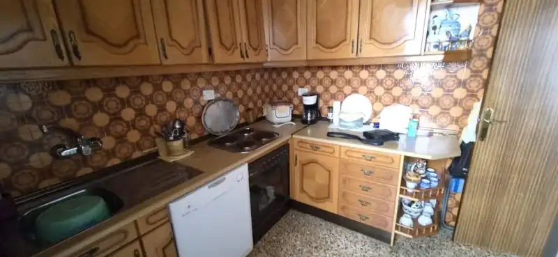 Kitchen of Flat for sale in Plasencia  with Private garden and Balcony