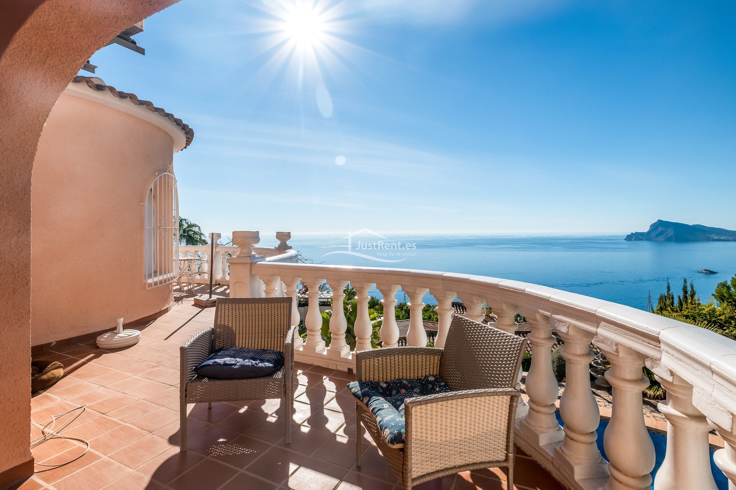 Terrace of House or chalet to rent in Altea  with Air Conditioner, Private garden and Terrace