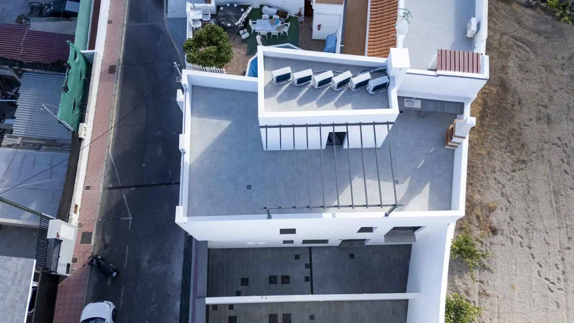 Vista exterior de Casa adosada en venta en San Miguel de Abona con Aire acondicionado, Jardín privado y Terraza