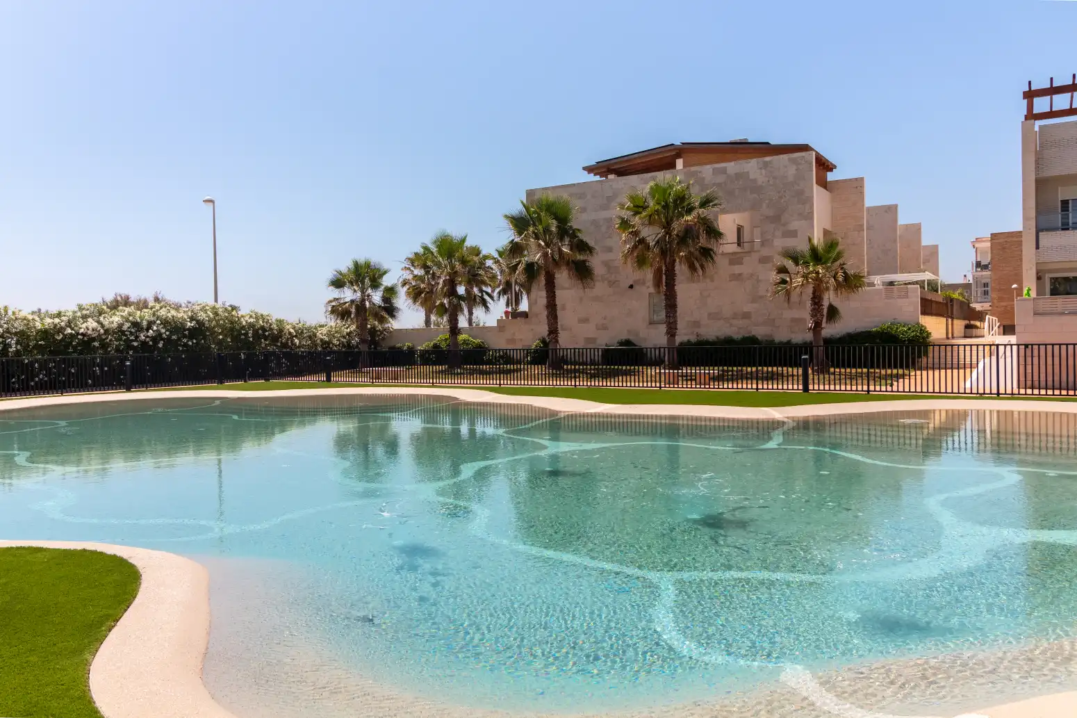 Swimming pool of Flat for rent in El Puig de Santa Maria  with Air Conditioner, Heating and Private garden