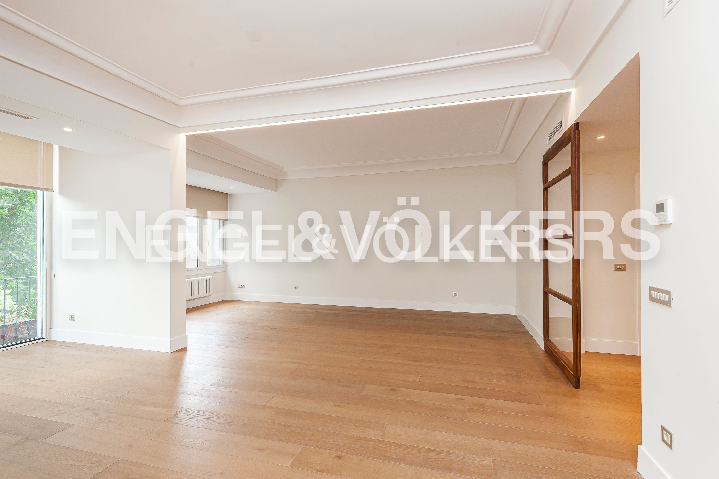 Living room of Apartment to rent in  Madrid Capital  with Air Conditioner, Heating and Terrace