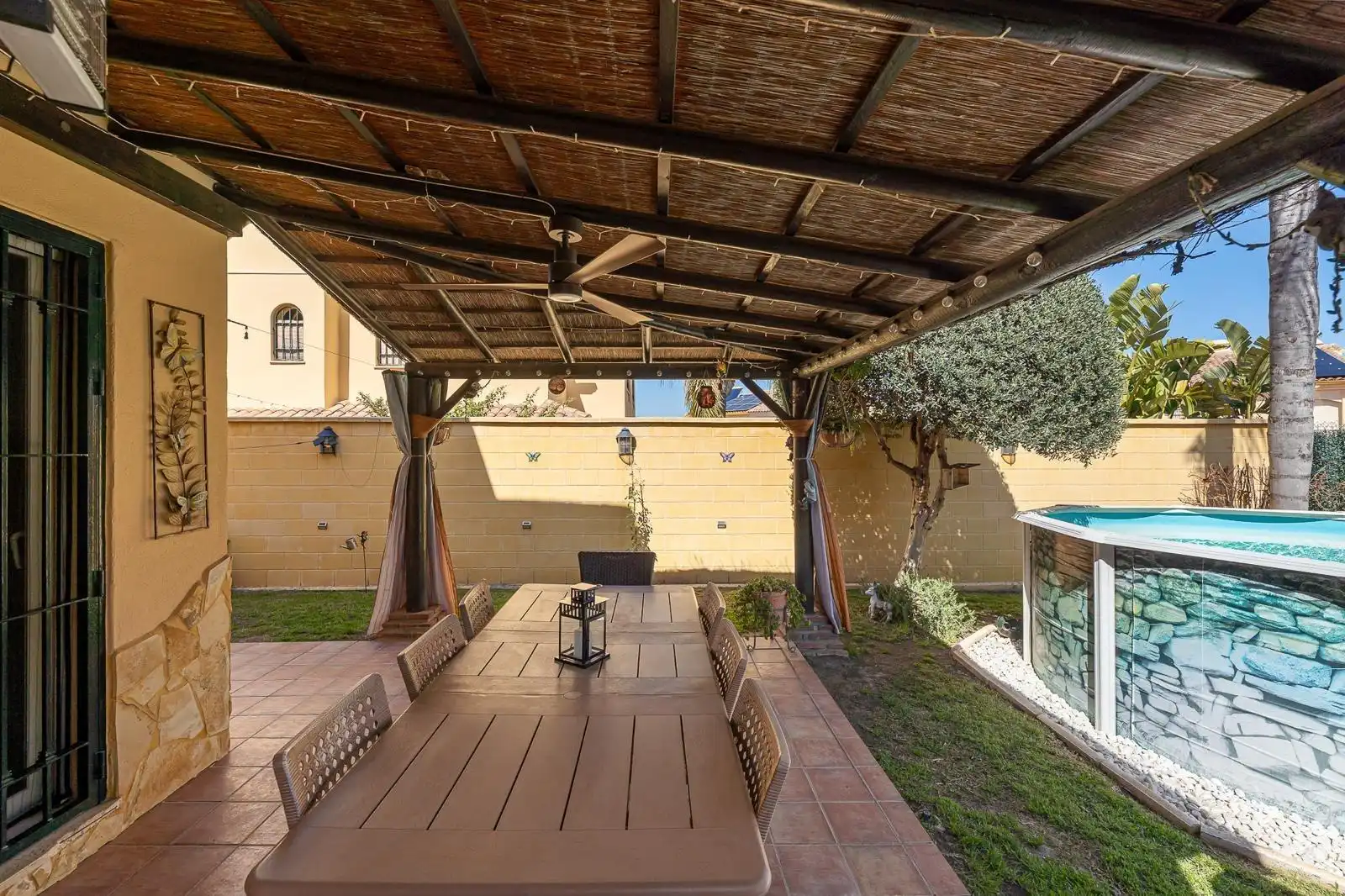 Terraza de Casa adosada en venta en Alhaurín de la Torre con Aire acondicionado, Jardín privado y Terraza