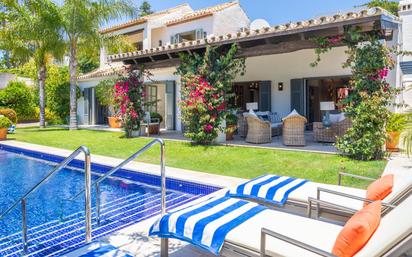 Garden of House or chalet for sale in Estepona  with Air Conditioner, Terrace and Swimming Pool