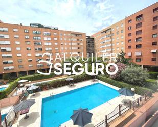 Exterior view of Flat to rent in  Madrid Capital  with Air Conditioner, Heating and Swimming Pool