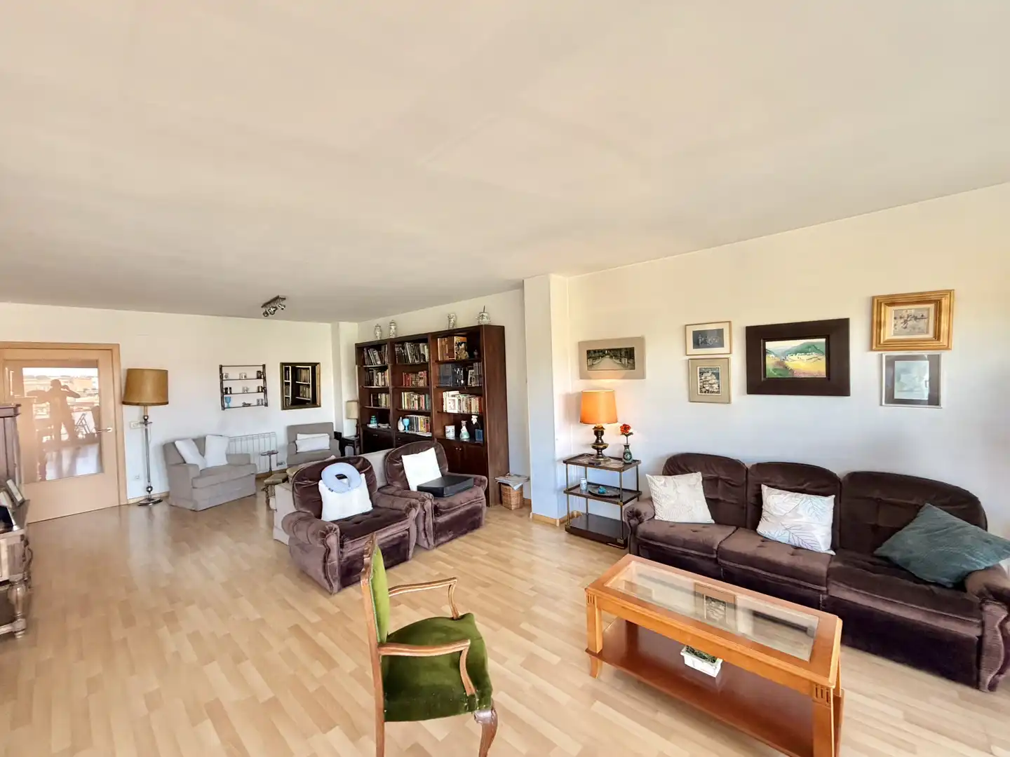 Sala de estar de Piso en venta en Figueres con Calefacción, Terraza y Horno