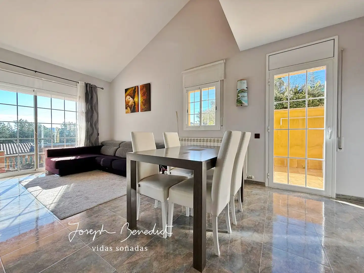 Dining room of Houses for sale in Begues  with Air Conditioner, Heating and Private garden