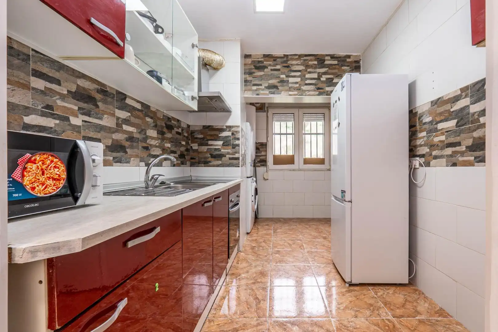 Kitchen of Flat for sale in  Granada Capital  with Furnished