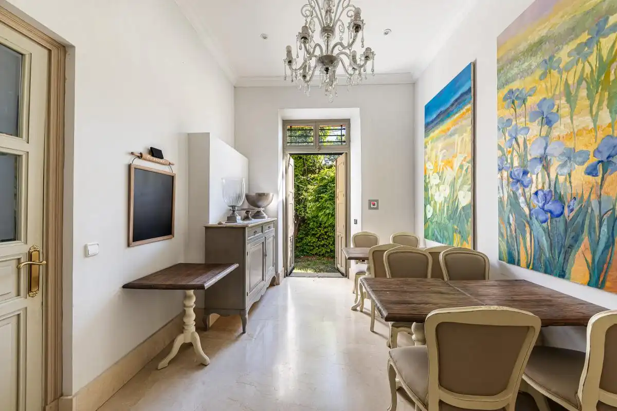 Dining room of Houses for sale in San Lorenzo de El Escorial  with Air Conditioner, Heating and Private garden