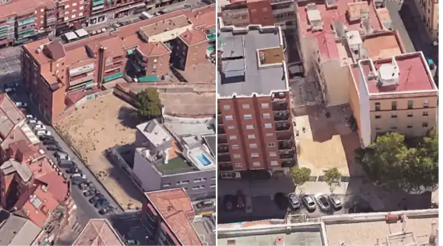 Vista exterior de Edifici en venda en Madrid amb Alarma