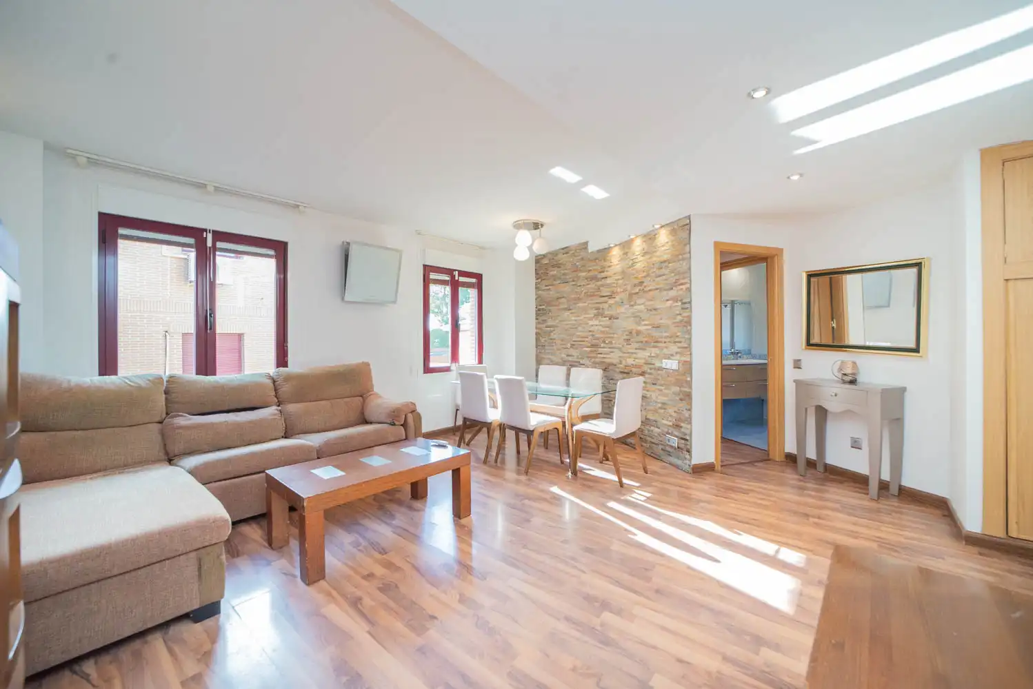 Sala d'estar de Dúplex en venda en Villamantilla amb Aire condicionat, Calefacció i Terrassa