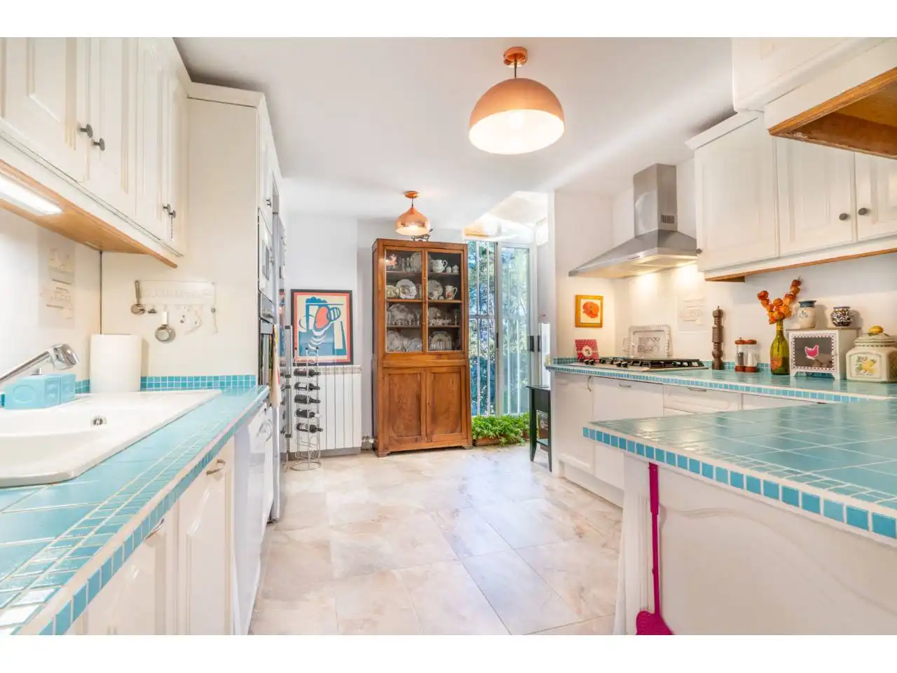 Kitchen of Attic for sale in Girona  with Heating, Parquet flooring and Terrace