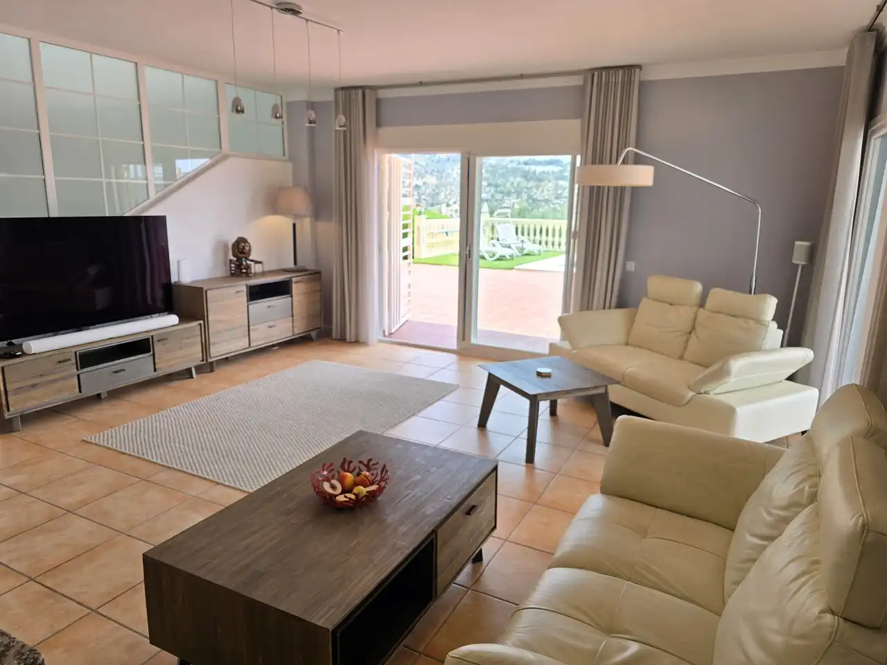 Living room of Houses for sale in Alcaucín  with Air Conditioner, Terrace and Swimming Pool
