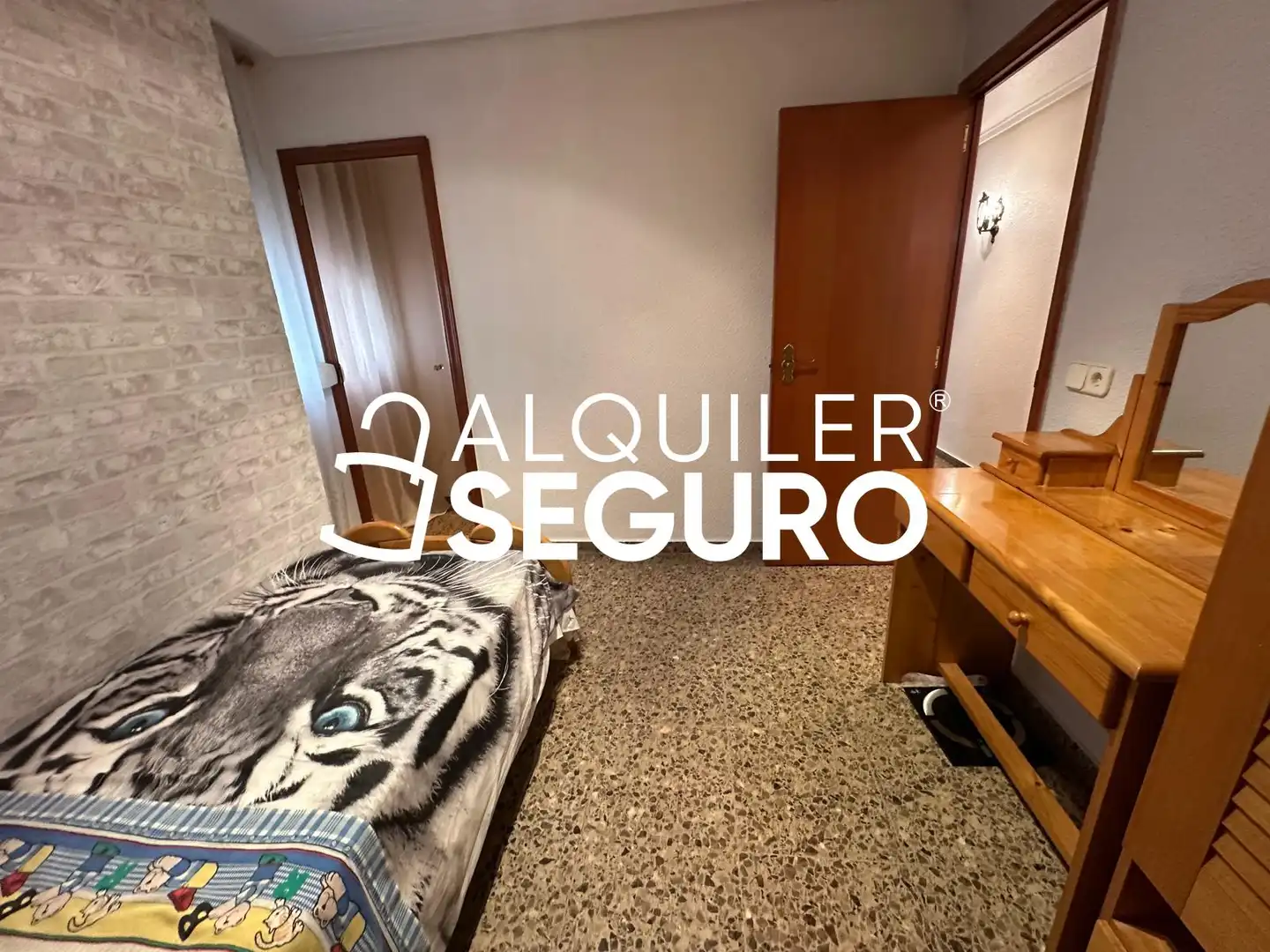 Bedroom of Flat for rent in Alfafar  with Air Conditioner, Terrace and Furnished