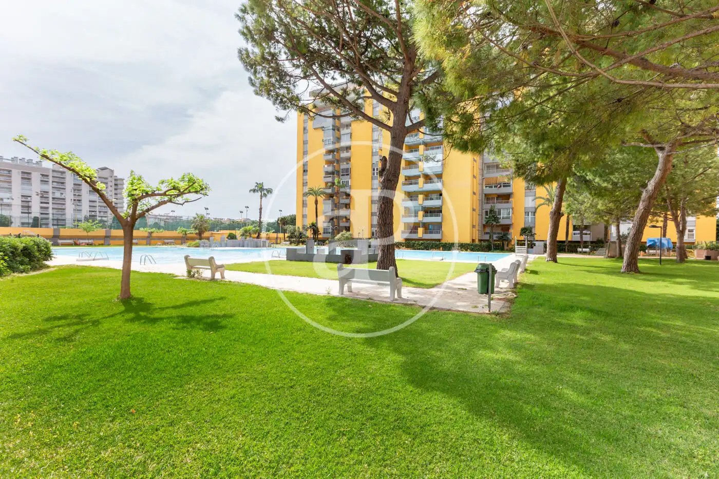 Swimming pool of Flat for rent in Canet d'En Berenguer  with Air Conditioner, Heating and Private garden