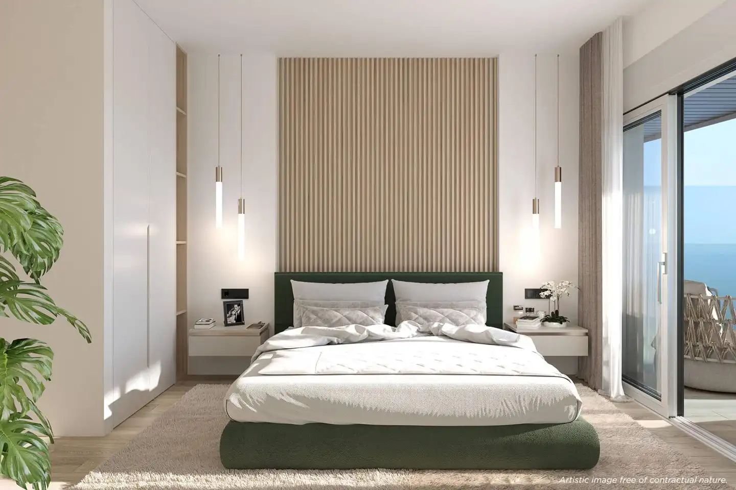 Dormitori de Apartament en venda en La Manga del Mar Menor amb Aire condicionat, Jardí privat i Terrassa