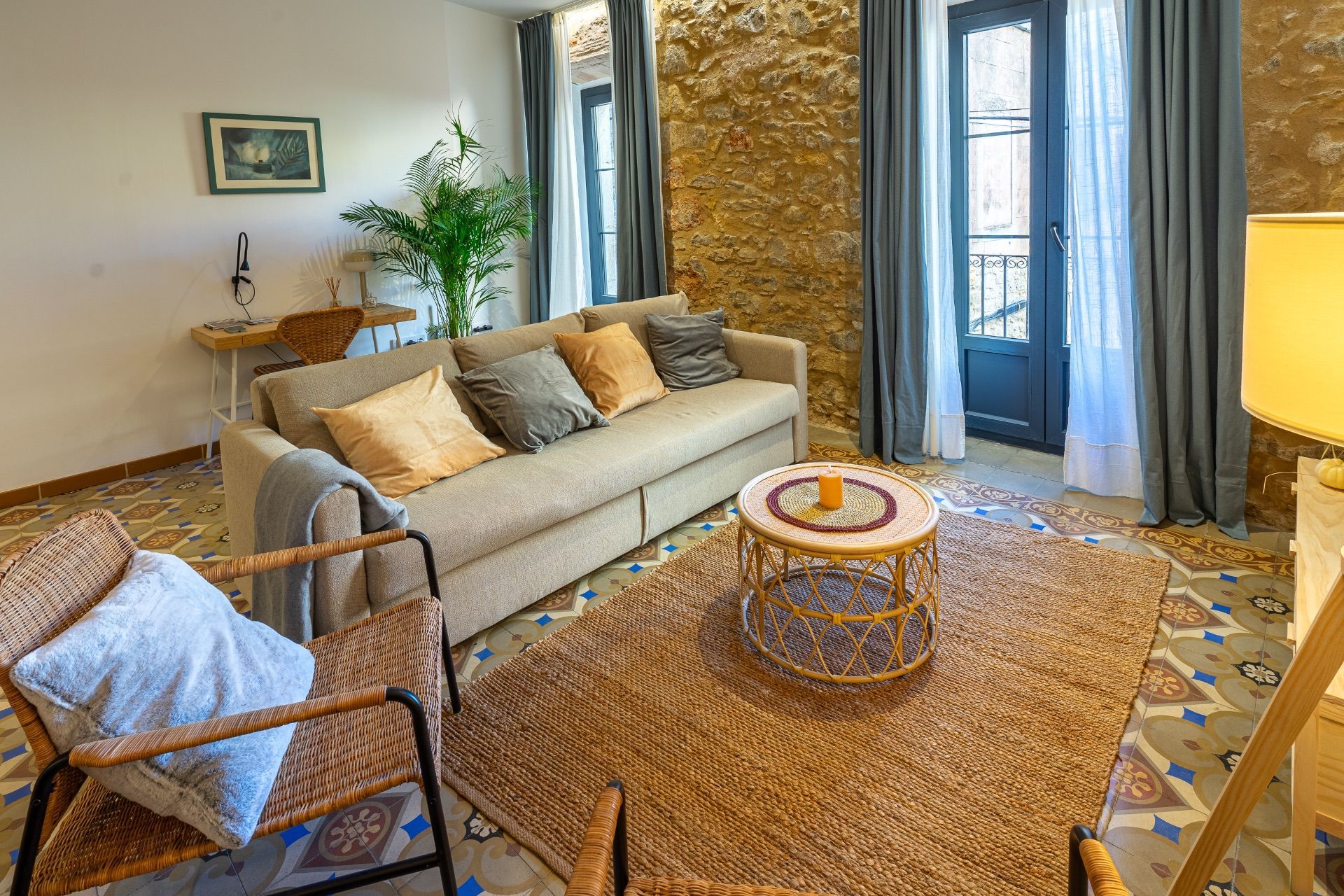 Living room of Flat to rent in Torroella de Montgrí  with Air Conditioner, Heating and Furnished