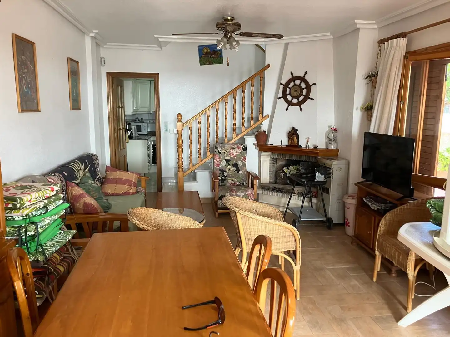 Esszimmer von Einfamilien-Reihenhaus zur Miete in Santa Pola mit Möbliert und Haustiere erlaubt