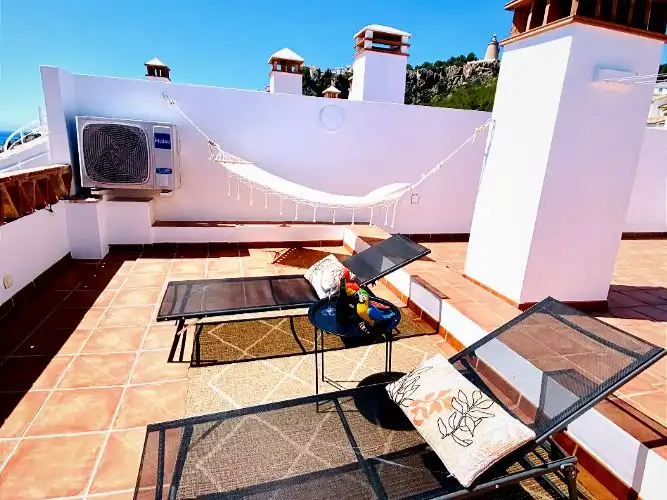 Terrace of Flat for rent in Almuñécar  with Air Conditioner, Heating and Parquet flooring