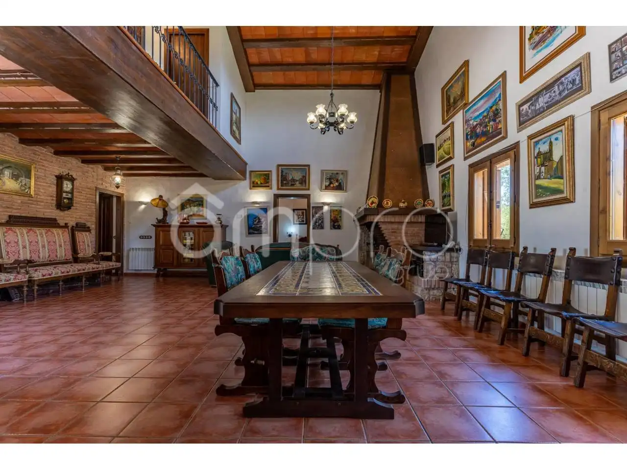 Comedor de Finca rústica en venta en Vilallonga del Camp con Calefacción, Jardín privado y Terraza