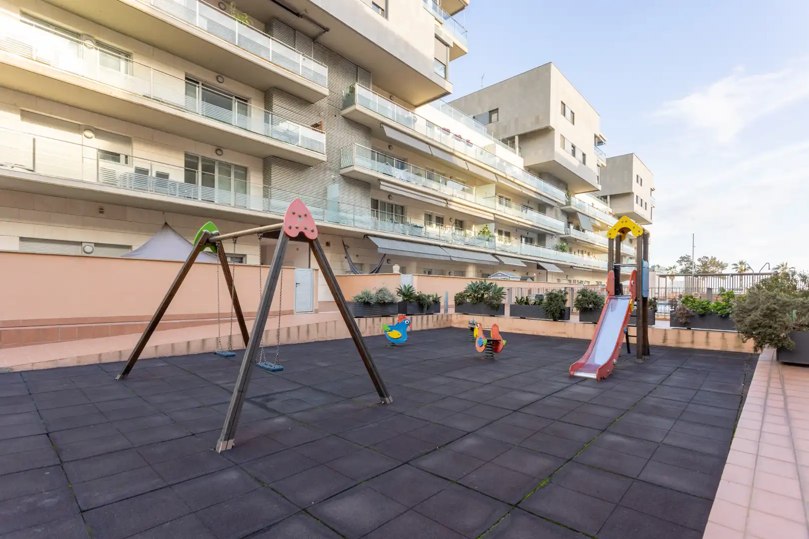 Terrace of Flat for rent in Badalona  with Air Conditioner, Heating and Terrace
