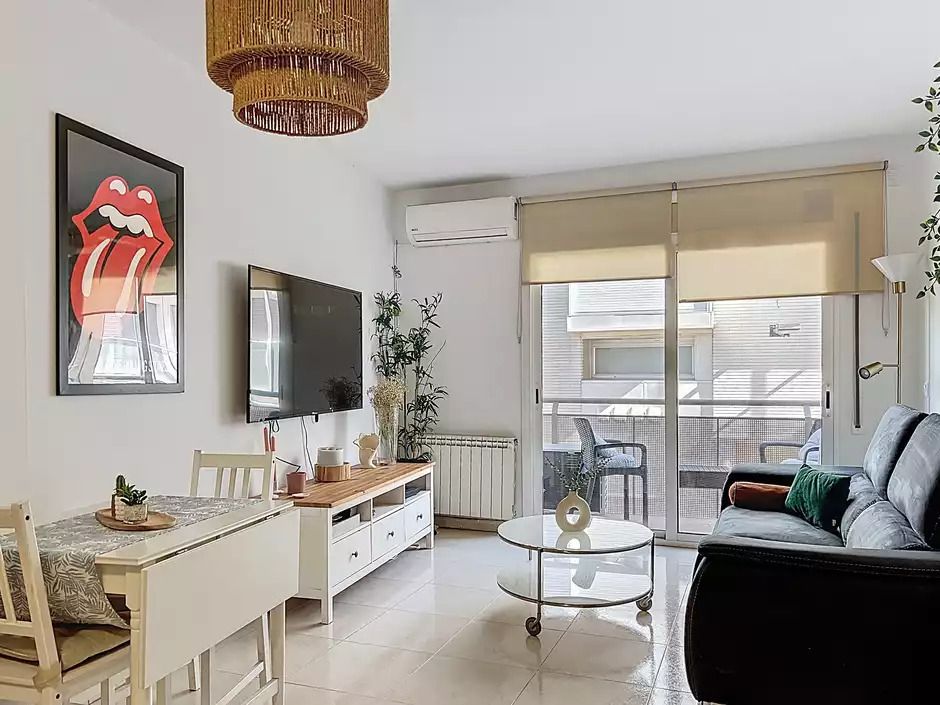 Living room of Flat for sale in Roses  with Air Conditioner, Heating and Terrace