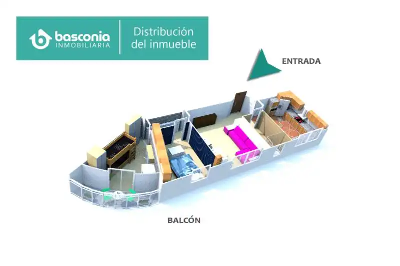 Habitación de Piso en venta en Basauri  con Calefacción, Amueblado y Balcón