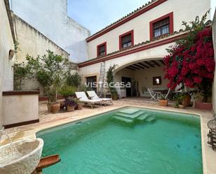 Exterior view of House or chalet for sale in Mairena del Alcor  with Air Conditioner, Terrace and Swimming Pool