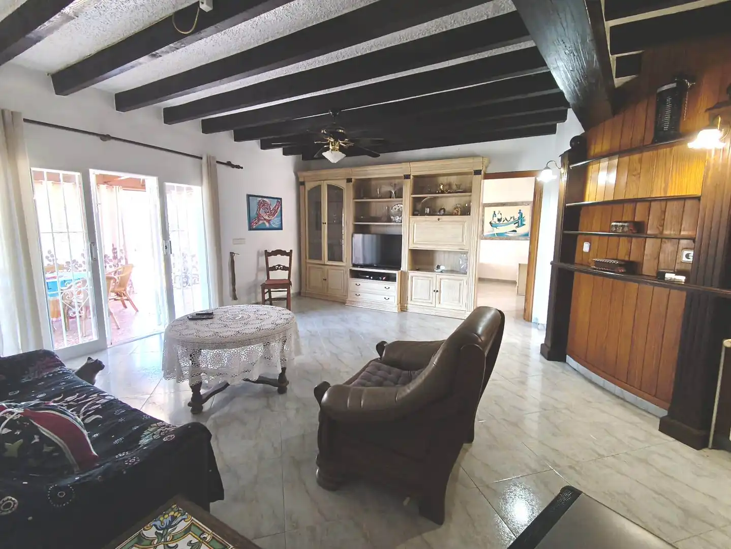 Sala de estar de Casa o chalet en venta en Benissa con Aire acondicionado, Piscina y Amueblado