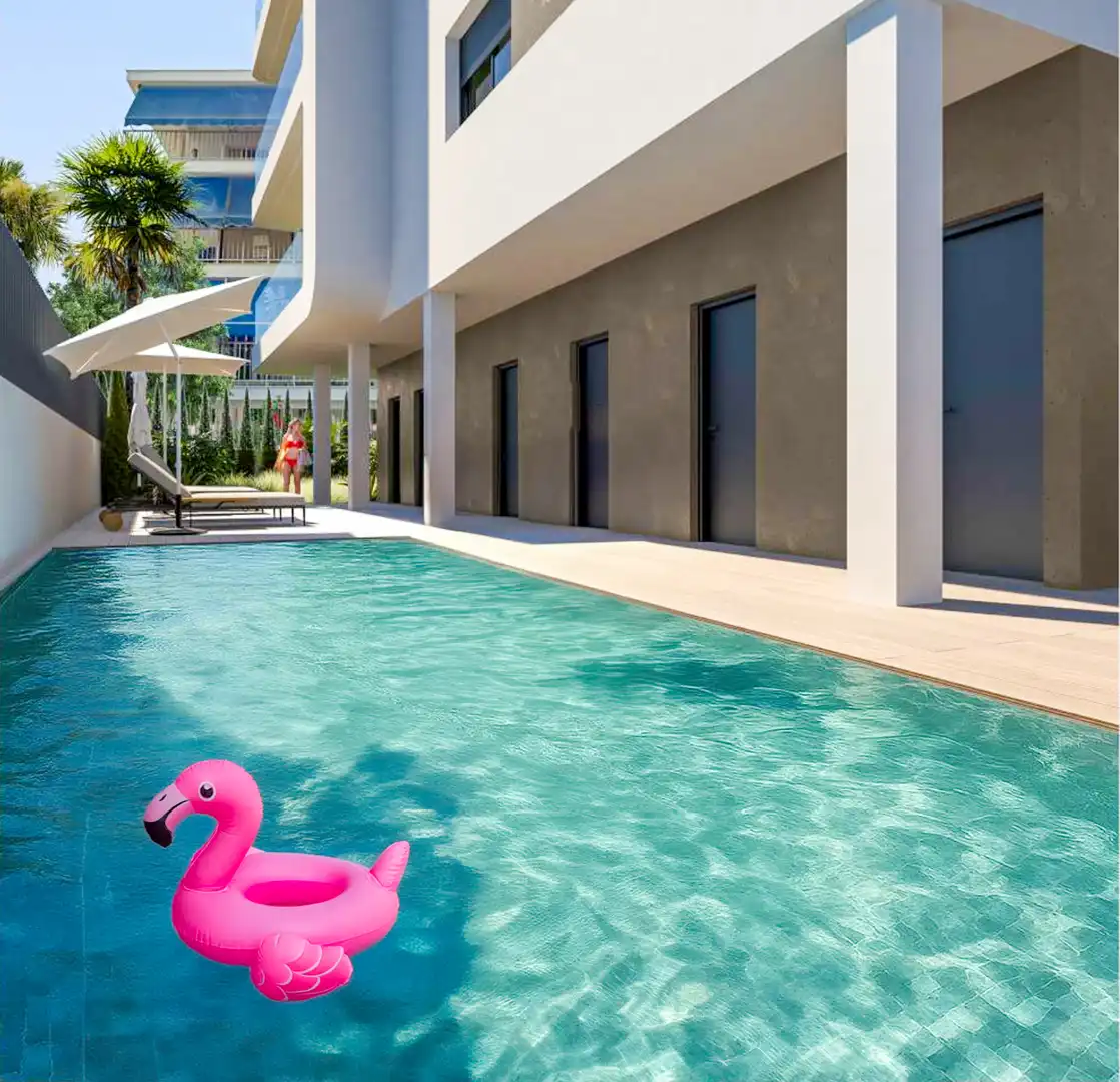 Piso de obra nueva con piscina en venta en Calle Huesca, imagen 3