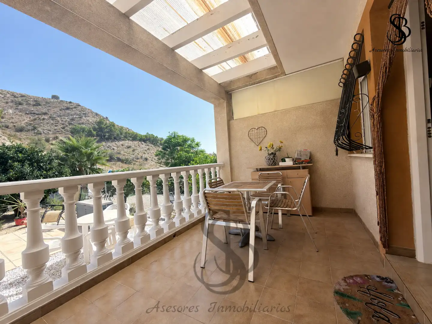 Terraza de Casa adosada en venta en Busot con Aire acondicionado, Calefacción y Jardín privado