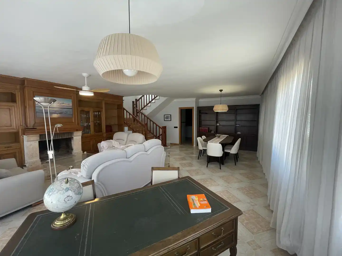 Sala d'estar de Casa o xalet de lloguer en La Pobla de Farnals amb Aire condicionat, Parquet i Traster
