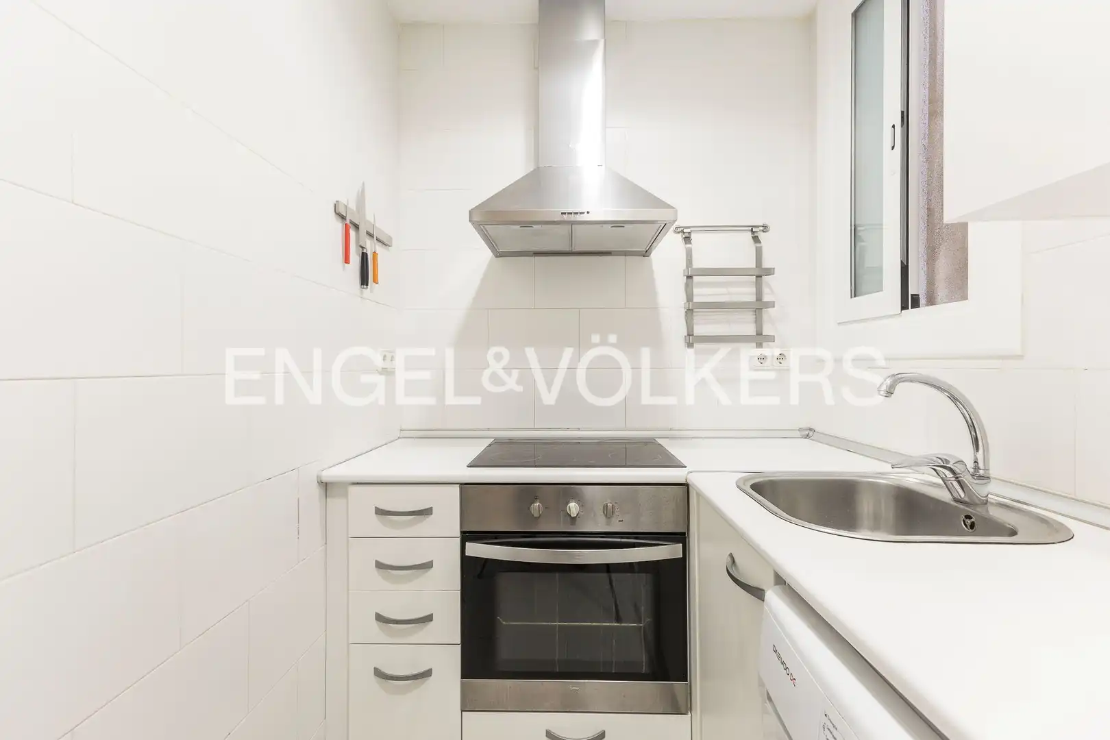 Kitchen of Flat for rent in Barcelona  with Air Conditioner, Heating and Parquet flooring
