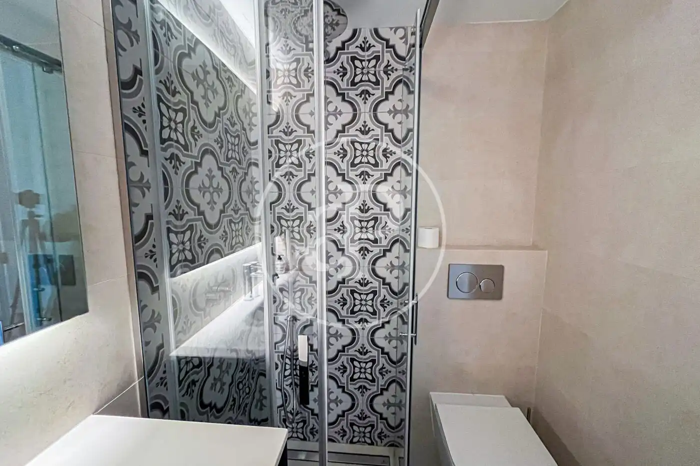 Badezimmer von Wohnung zur Miete in Pollença mit Klimaanlage, Heizung und Terrasse
