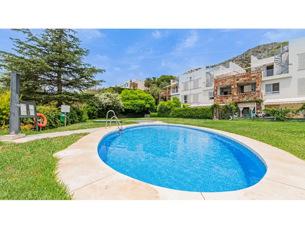 Garden of Apartments for rent in Benalmádena  with Air Conditioner, Heating and Private garden
