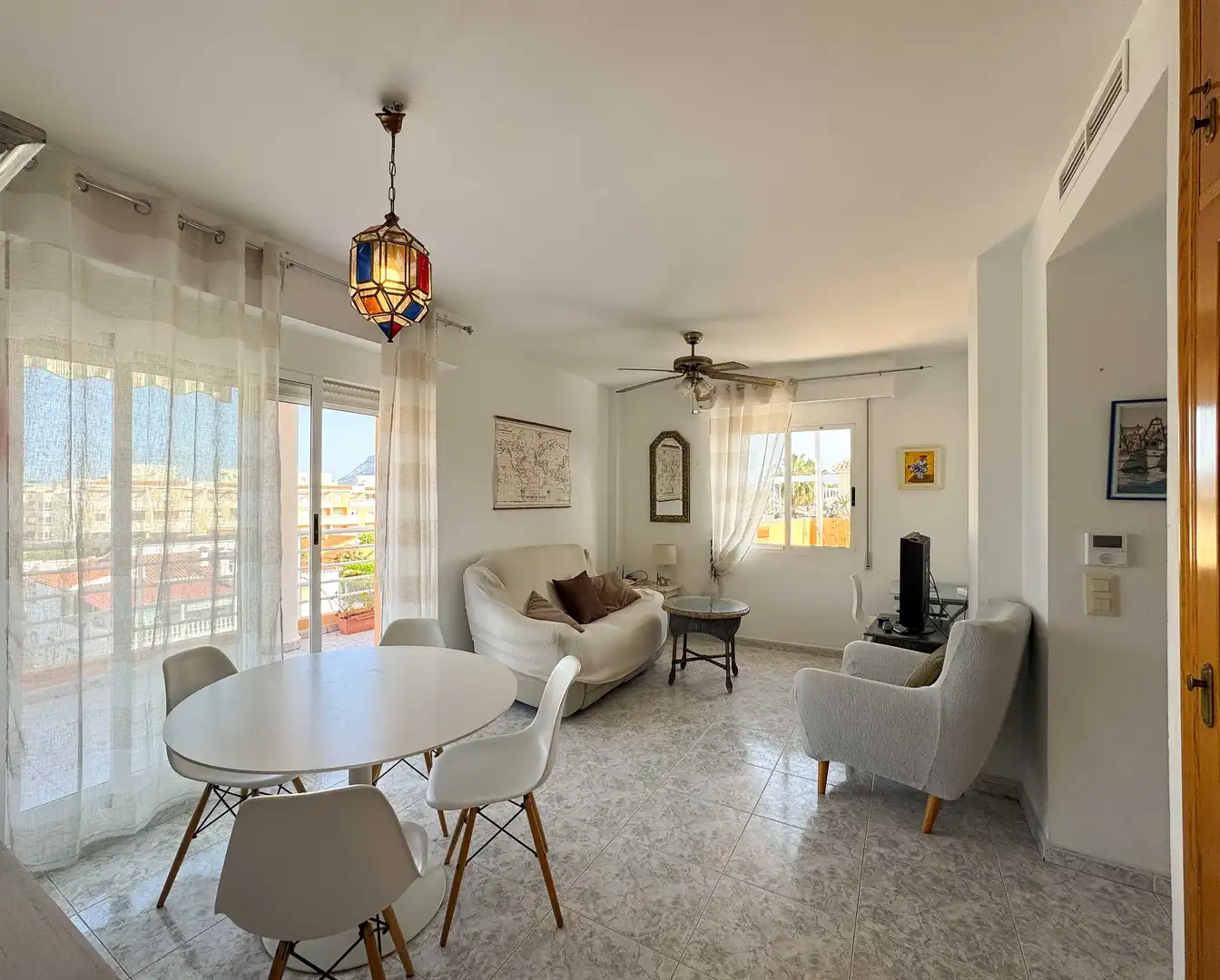 Living room of Apartments for rent in Dénia  with Air Conditioner, Terrace and Furnished
