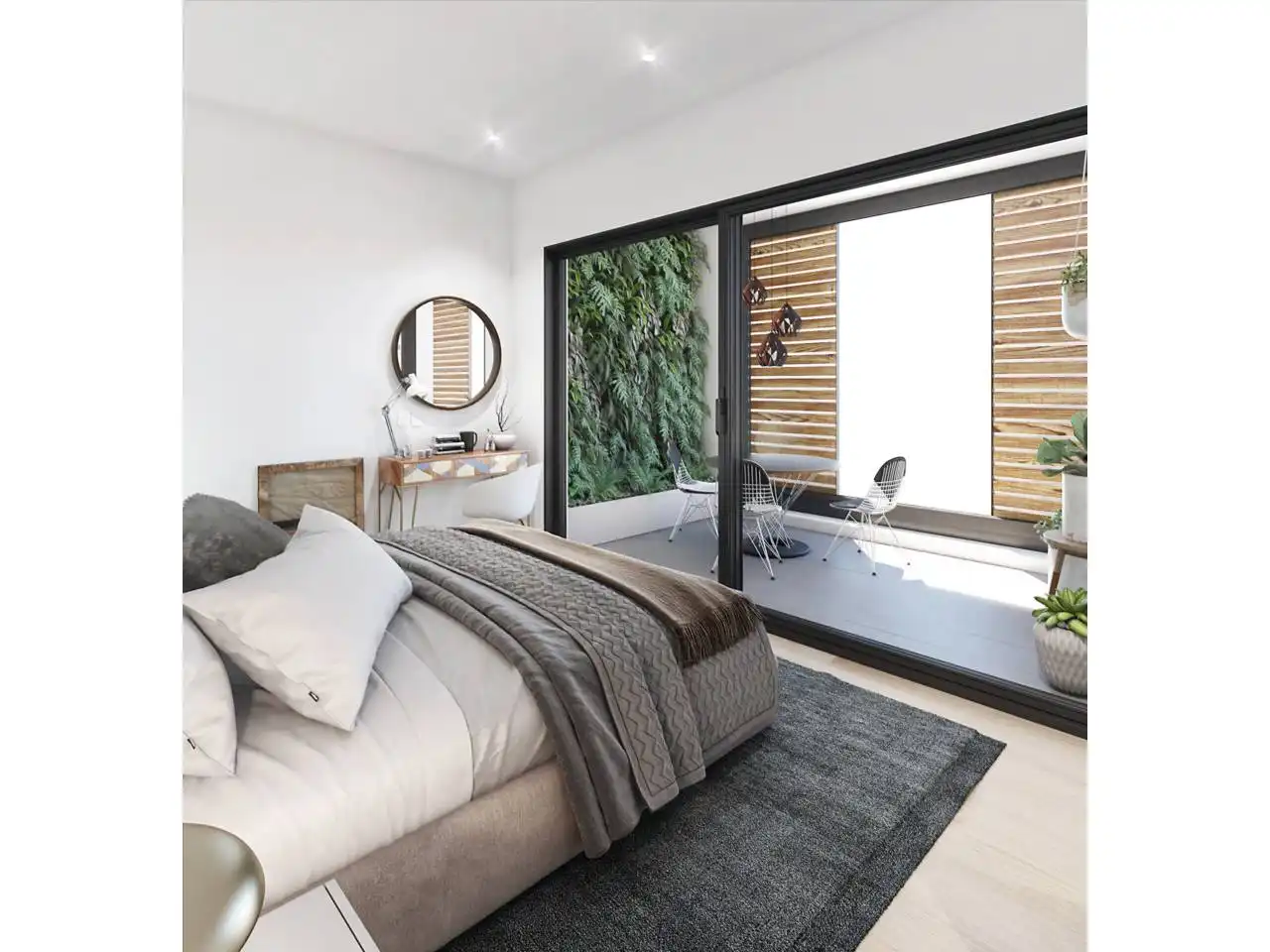 Bedroom of Houses for rent in Castelldefels  with Heating, Private garden and Parquet flooring