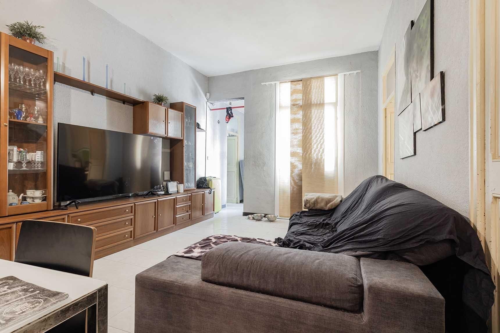 Sala d'estar de Pis en venda en  Barcelona Capital amb Terrassa