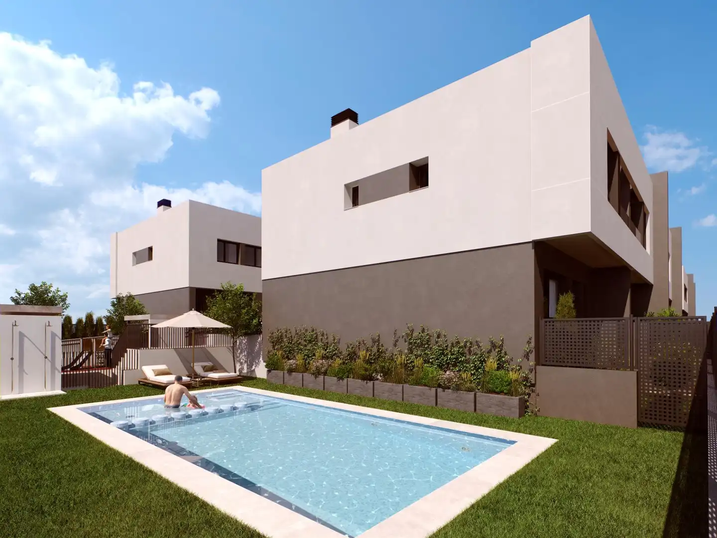 Jardín de Casa adosada en venta en Murcia con Aire acondicionado, Calefacción y Jardín privado