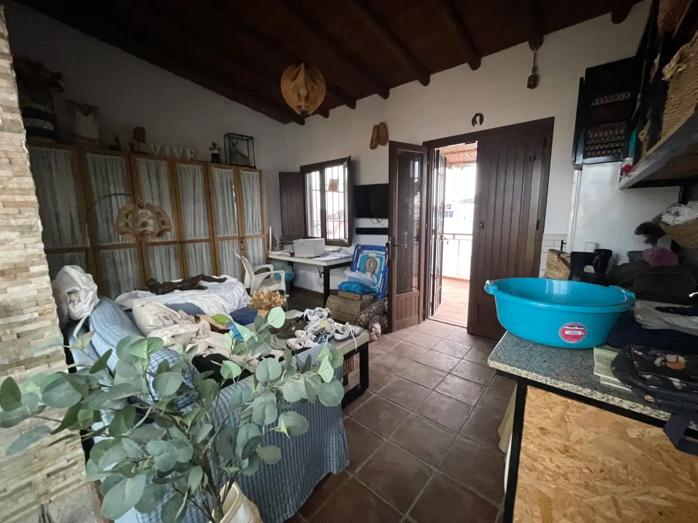 Sala d'estar de Casa adosada en venda en Coria del Río amb Aire condicionat, Calefacció i Terrassa