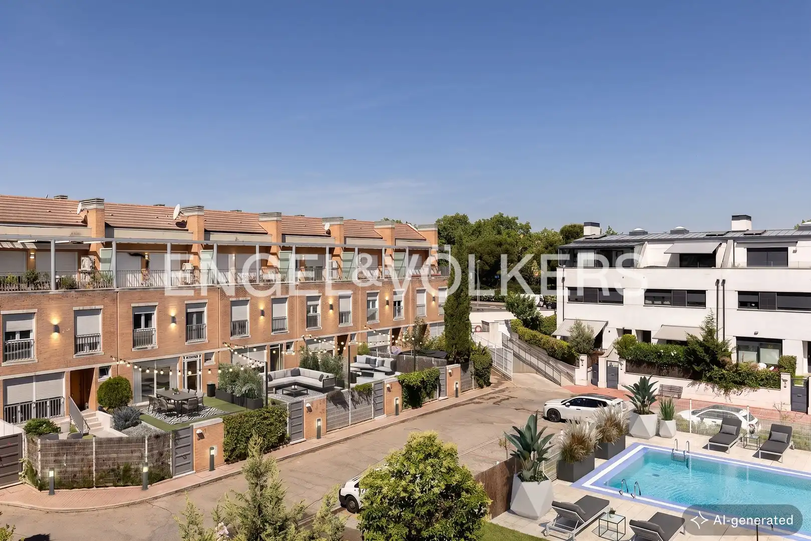 Exterior view of Houses for sale in Madrid  with Air Conditioner, Heating and Private garden