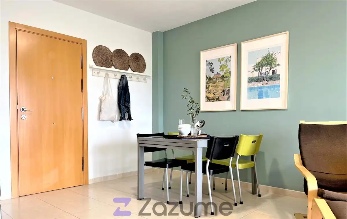 Comedor de Piso de alquiler en Camarles con Aire acondicionado, Piscina y Amueblado