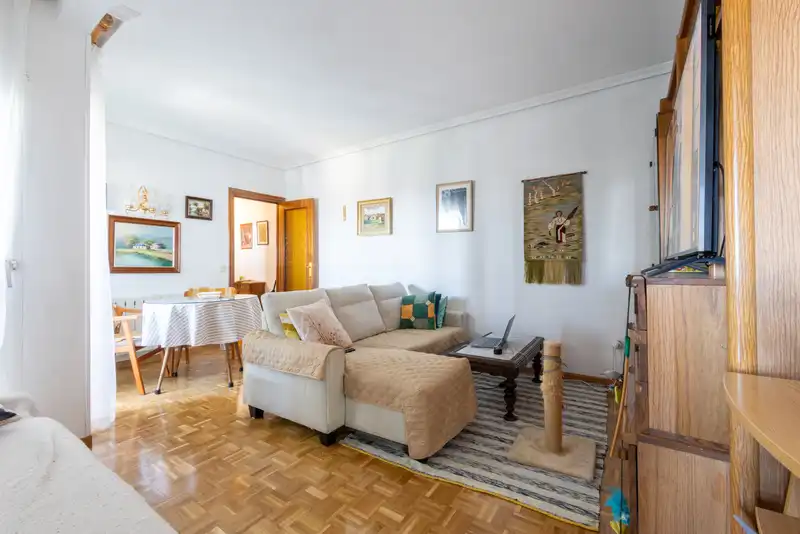 Sala d'estar de Pis en venda en Madrid amb Calefacció i Terrassa