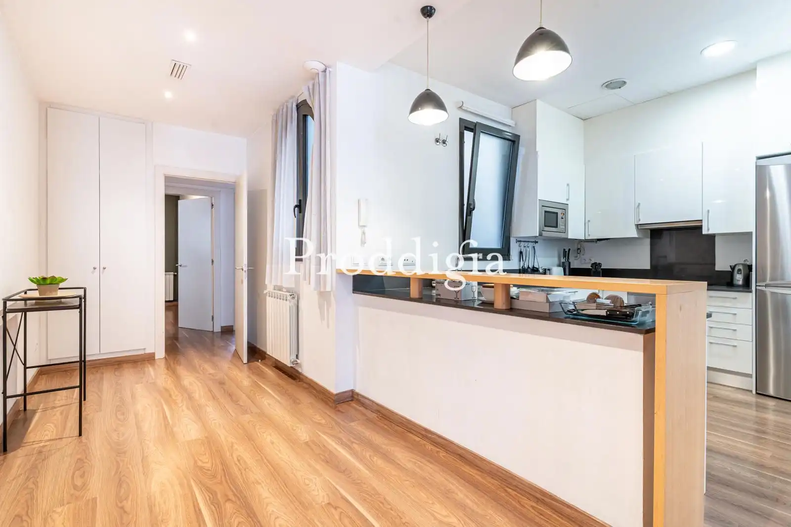 Kitchen of Flat for rent in Barcelona  with Air Conditioner and Furnished
