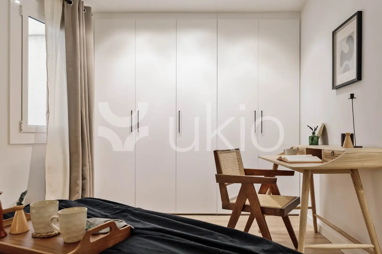 Bedroom of Apartments for rent in Barcelona  with Air Conditioner, Heating and Terrace