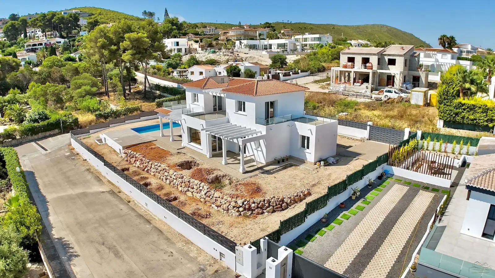 Exterior view of Houses for sale in Jávea / Xàbia  with Air Conditioner, Heating and Private garden